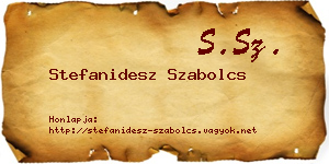 Stefanidesz Szabolcs névjegykártya